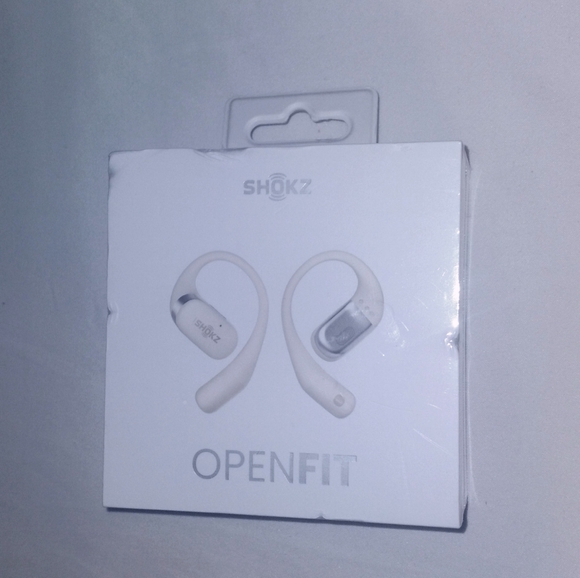 Shokz Open Fit True Wireless Bluetooth Headphones - Beige - Picture 2 of 6